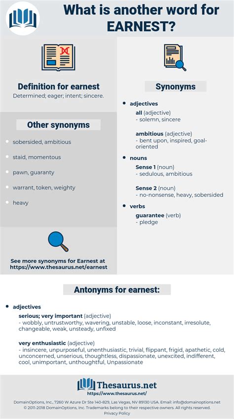 earnest synonym|antonyms for earnest.